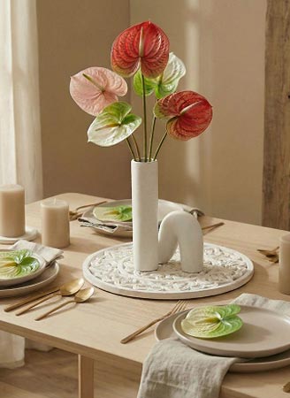 אגרטל עם פרחים